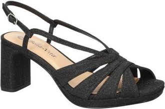 Bella Vita Chorus Slingback Platform Sandal in Black-Glitter at Nordstrom, Size 8.5
