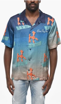 Blue Sky Inn Short Sleeve Printed Shirt size M