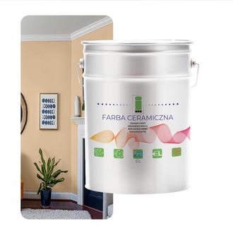 OEM Pintura Cer&aacute;mica Para Paredes Lavable Beige Pastel C&aacute;lido 5l Resistente A Las Manchas