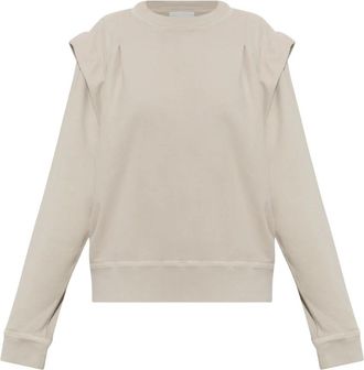 Isabel Marant Soldy Sweatshirt - Dames - Sweatshirts - Beige - XS - Katoen - Hoodies & sweatvesten