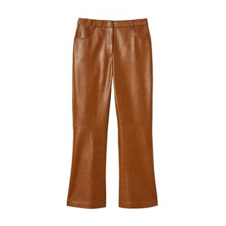 Twinset Cropped broek - Dames - Broeken - Bruin - Maat: XS Leer