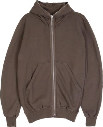 Rick Owens Jumbo Gimp hoodie met rits - Bruin