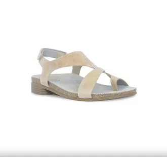 Munro Womens Meghan Flat In Natural Leather