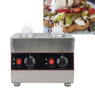Infinite Calentador De Salsas Doble Para Uso Comercial, 1300 Ml [material: Acero Inoxidable 304], Temperatura De Calentamiento Ajustable De 30 A 85 &deg;c, Para Na