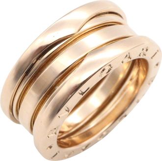 Bulgari Gold Pink Gold (18K) Band Ring (Pre-Owned)