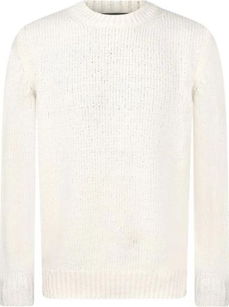 Gran Sasso Maglione in Lana Vergine 2055 - Knitwear - Hombre - Blanco - 2XL