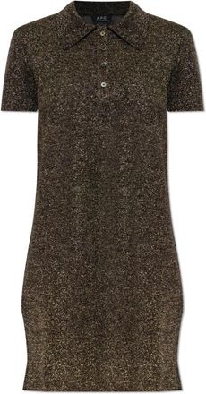 A.P.C. Jurk met Lurexgaren - Dames - Kleedjes - Geel - S - Kleedjes