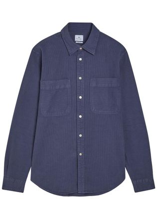 Paul Smith Corduroy Shirt - Blue - XL