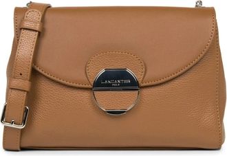 Lancaster Schoudertas met Klep en Sluiting - Dames - Schoudertassen - Bruin - ONE Size - Leer - Tassen