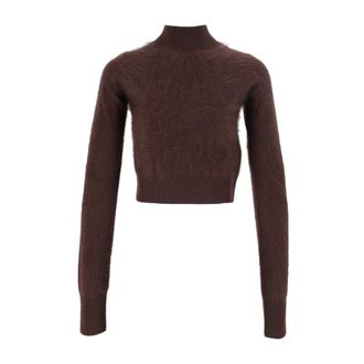 Sportmax Maglia-Canottiera-Top Agio - Dames - Truien - Bruin - Maat: XS Kasjmier