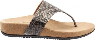 Trotters Womens Petaluma Flip Flops Sandals In Black And White