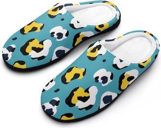 Generic Leopard Print (2) Mens Slippers Comfortable And Non-slip Cotton Slipper Shoe for House