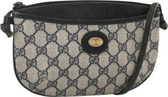 Gucci Pre-owned Shoulder Bag - Dames - Vintage Schoudertas - Beige - ONE Size - Leer - Vintage