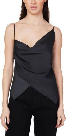Habitual Satin Cowl Camisole In Jet Black