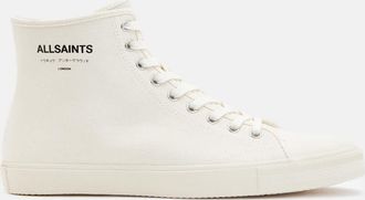 AllSaints Cotton Underground Canvas Low Top Trainers, Size: UK 8/US 9/EU 42