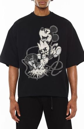 Cult of Individuality Oversize Mickie Mouse Graphic T-Shirt in Black at Nordstrom, Size Xxx-Large