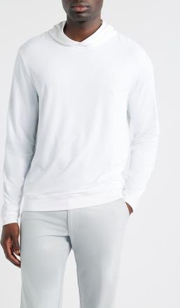 Johnnie-O Motion Performance Hoodie in White at Nordstrom, Size Xx-Large