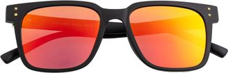 Sixty One Sunglasses Capri Mirror Coating Square Unisex Sunglasses SIXS109RD