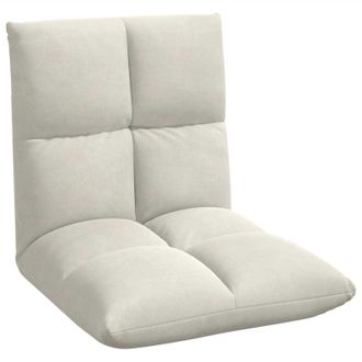 vidaXL Sill&oacute;n Ajustable Crema Terciopelo Vidaxl
