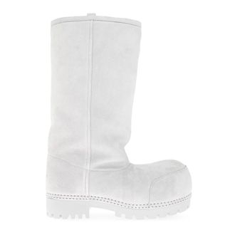 Balenciaga Alaska Fur High Boot - Dames - Schoenen - Blauw - Maat: 41 EU Leer