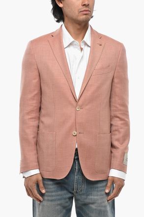 Corneliani CC COLLECTION Blazer in Misto Lana Vergine con Rever Classico Corneliani