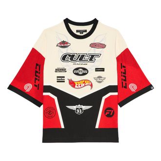 Cult of Individuality OVERSIZED SHORT SLEEVE CREW NECK TEE RACER