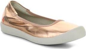 Softinos Ilme Ballet Flat in 017 Rose Laminato at Nordstrom Rack, Size 10-10.5Us / 41Eu