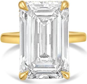 Diana M. Jewels 14kt yellow gold 1.00 ct lab grown emerald diamond solitaire ring
