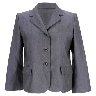 Marc Jacobs Marc Jacobs Enkelknoops Blazer in Grijze Wol