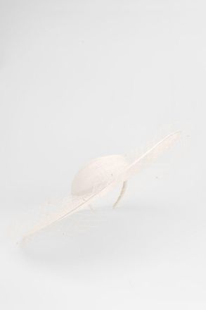 Karen Millen Womens Mesh Detail Disk Fascinator - White - One Size