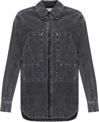 Isabel Marant Blouse met opgestikte zak - Grijs