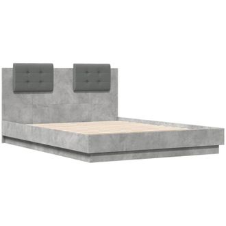 vidaXL Vidaxl - Bed Frame without Mattress Concrete Grey 120x190 cm Small Double