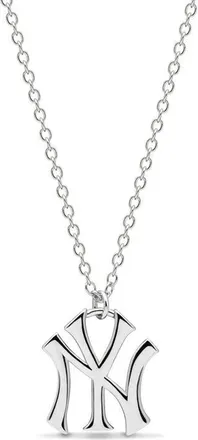 Luv AJ x The MLB New York Yankees Logo Charm Necklace in Silver at Nordstrom