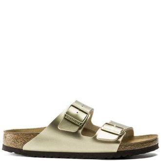 Birkenstock Sliders, female, Yellow, Size: 8 US Arizona Birko-Flor Narrow Fit