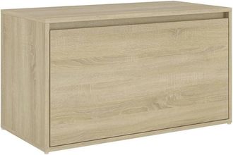 vidaXL Vidaxl - Banco Pasillo Madera De Ingenier&iacute;a Roble Sonoma 80x40x45 Cm