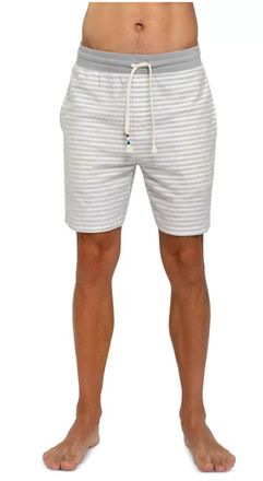 Sol Angeles Mens Stripe Fleece Short In Natural