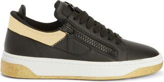 Giuseppe Zanotti GZ94 double-zip low-top sneakers - men - Rubber/Leather/Fabric - 44.5 - Black