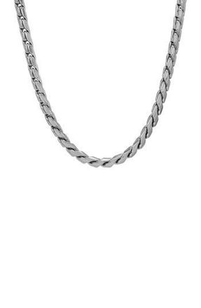 HMY Jewelry Oxidized Stainless Steel Necklace in Metallic at Nordstrom Rack