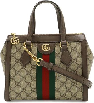 Gucci Pre-owned Gucci Small GG Supreme Web Ophidia Satchel Ladies 87T37JICAFVW39KL