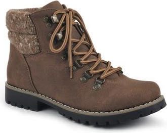 White Mountain Pathfield Lace-Up Boot in Cognac/Suedette at Nordstrom Rack, Size 6.5