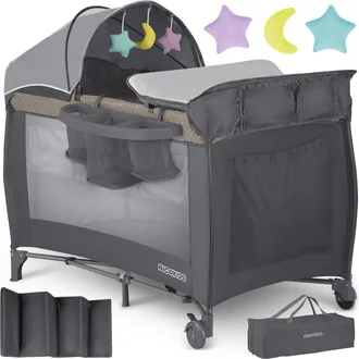 OEM Cuna De Viaje 125 X 65 X 78 Cm Rk-242 Antracita