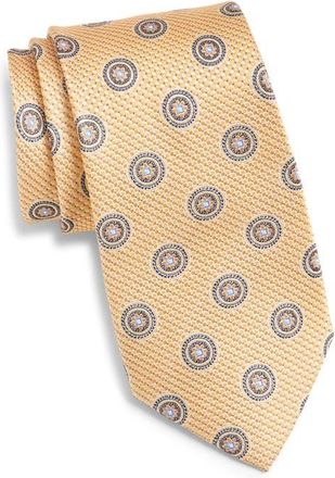 Nordstrom Medallion Silk Tie in Yellow at Nordstrom