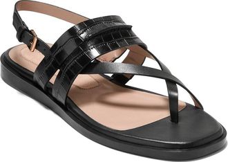 Cole Haan Go-To Estella Flat Leather Thong Sandal