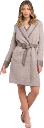 Trussardi Dames, Mantels, Beige, Maat: 2XS Katoen