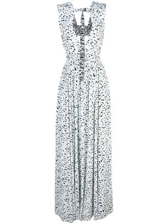 Proenza Schouler Printed Maxi Dress - Blue