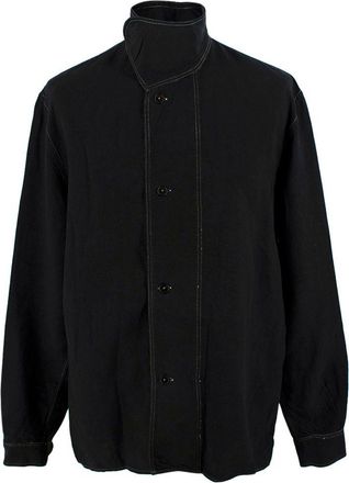 J.W.Anderson Black Contrast Stitch Shirt Size M