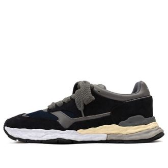 Miharayasuhiro GEORGE OG Sole Mix Material Low-top Sneaker Navy A10FW701-NAVY