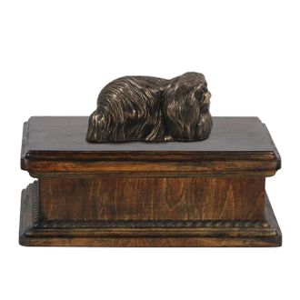 OEM Pequin&eacute;s - Urna Para Cenizas De Perro, Urna Cl&aacute;sica Con Estatuilla, Urna Elegante Con Perro De Art-dog