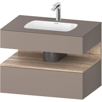 Duravit Qatego Lavabo Encastrado Con Base De Lavabo Consola, - Duravit