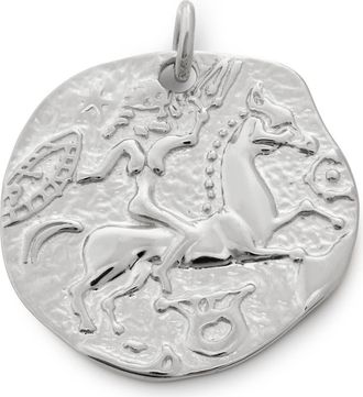 Monica Vinader Goddess Coin Pendant in Sterling Silver at Nordstrom